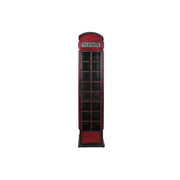 Flessenrek DKD Home Decor Telephone Zwart Rood Donker grijs Metaal 40 x 38 x 175 cm