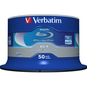 Blu-Ray BD-R Verbatim Datalife 50 Stuks 25 GB 6x