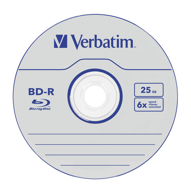 Blu-Ray BD-R Verbatim Datalife 50 Unités 25 GB 6x