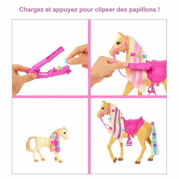Speelset Barbie Toilettage des Chevaux Plastic