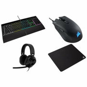 Pack Gaming Corsair K55 RGB PRO + HS55 + HARPOON RGB PRO + MM100 Qwerty Spaans