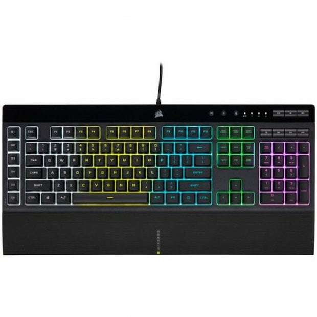 Pack Gaming Corsair K55 RGB PRO + HS55 + HARPOON RGB PRO + MM100 Qwerty Spaans