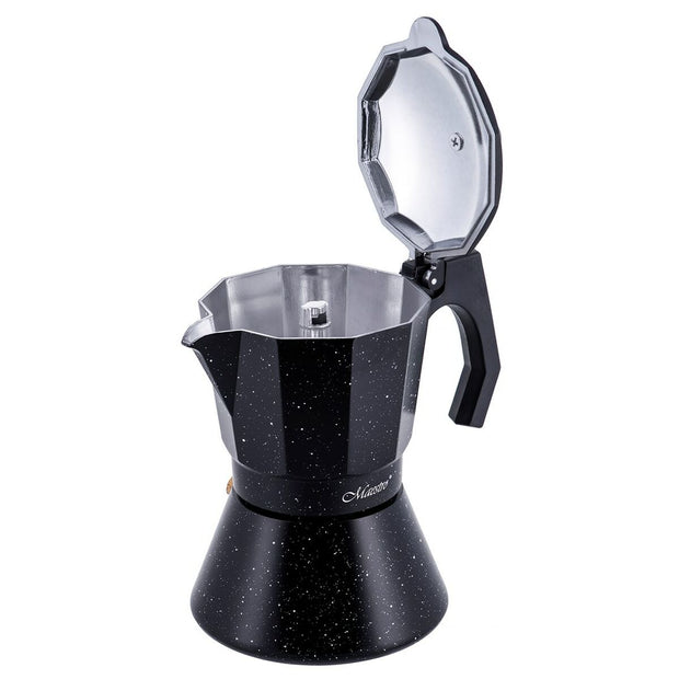 Italiaanse Koffiepot Feel Maestro MR-1667-6 Zwart Graniet Aluminium 300 ml 6 Kopjes
