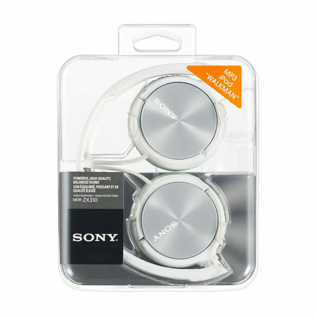 Hoofdtelefoon met Hoofdband Sony MDRZX310APW.CE7 Wit