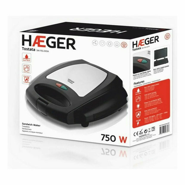 Tosti apparaat Haeger S4700023 750 W