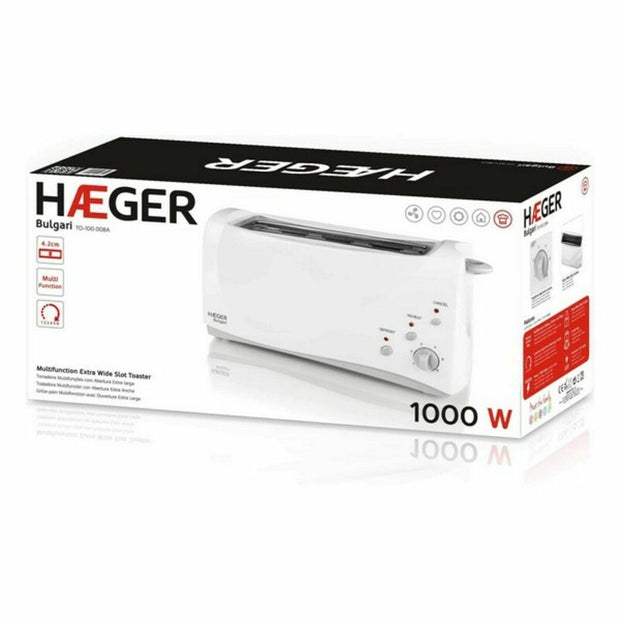 Broodrooster Haeger TO-100.008A Multifunctioneel 1000 W Wit