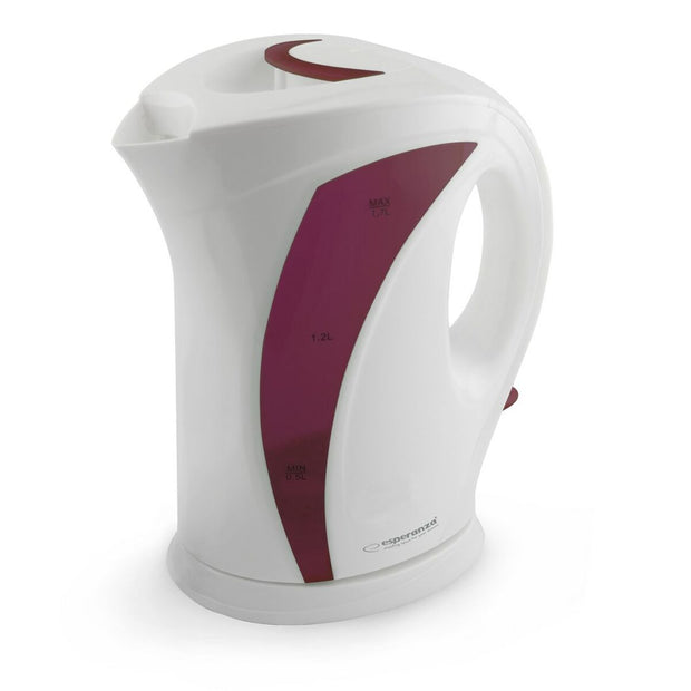 Waterkoker Esperanza EKK018R Wit Rood Plastic 2200 W 1,7 L