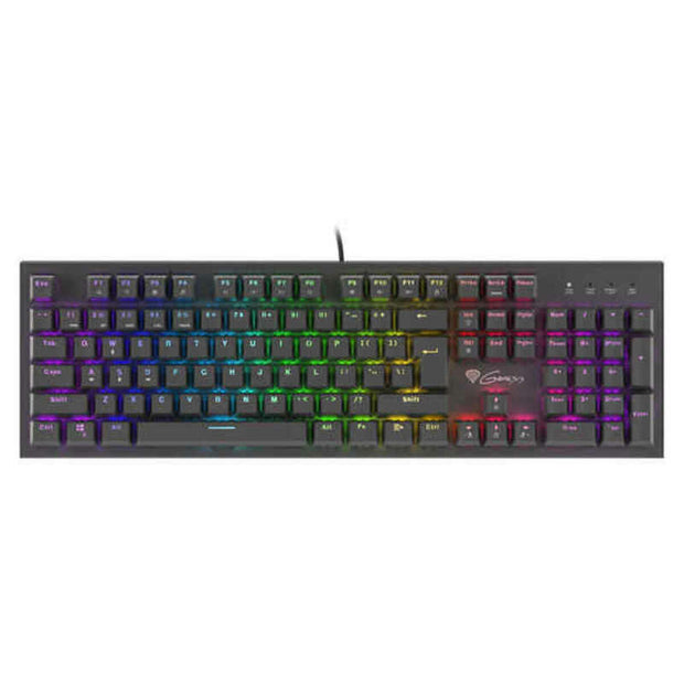 Gaming Keyboard Genesis NKG-1721 RGB Zwart Qwerty Spaans