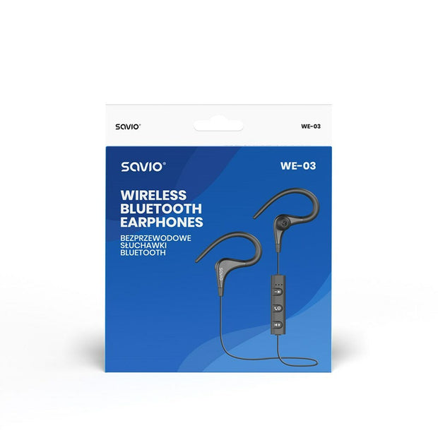 Sportheadset met Bluetooth Savio WE-03 Zwart