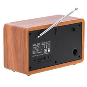 Radio Adler AD 1184 Zwart Hout