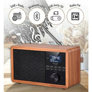 Radio Adler AD 1184 Zwart Hout