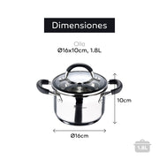 Slowcooker Masterpro Ø 16 cm 1,8 L