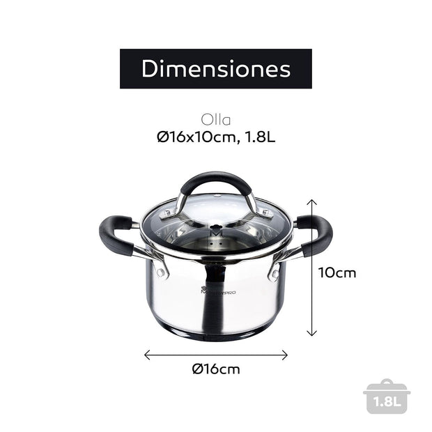 Slowcooker Masterpro Ø 16 cm 1,8 L