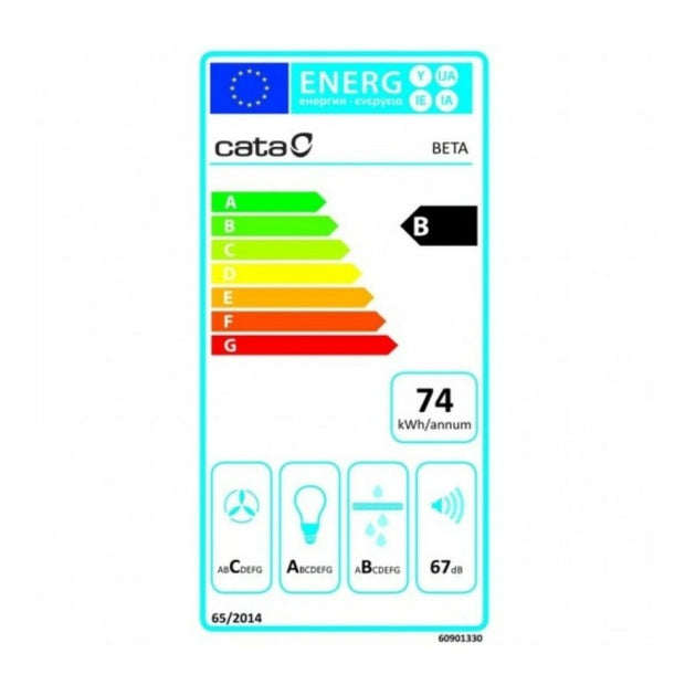 Conventionele Afzuigkap Cata 2093303 70 cm 790 m3/h 69 dB 240W Staal