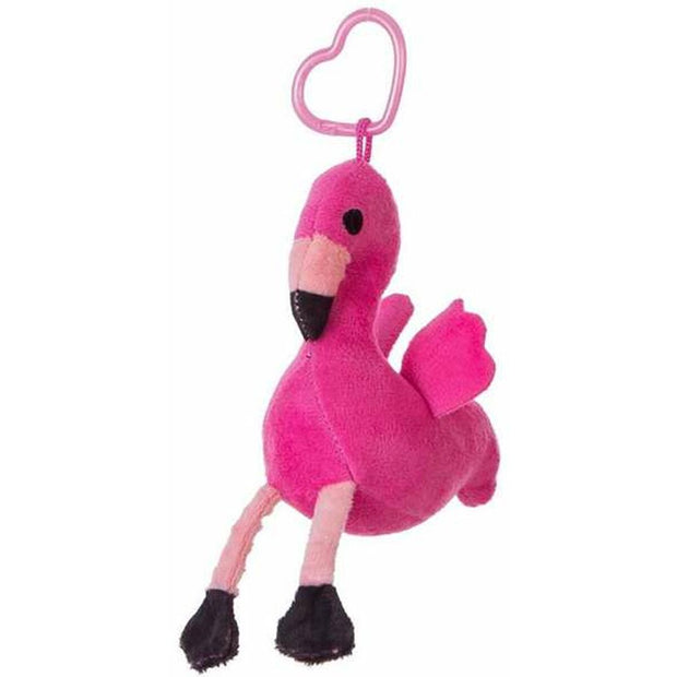 Sleutelhanger 12 cm Roze flamingo