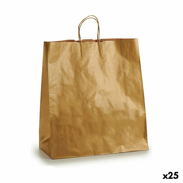 Papieren Zak 46 x 16 x 60 cm Gouden (25 Stuks)