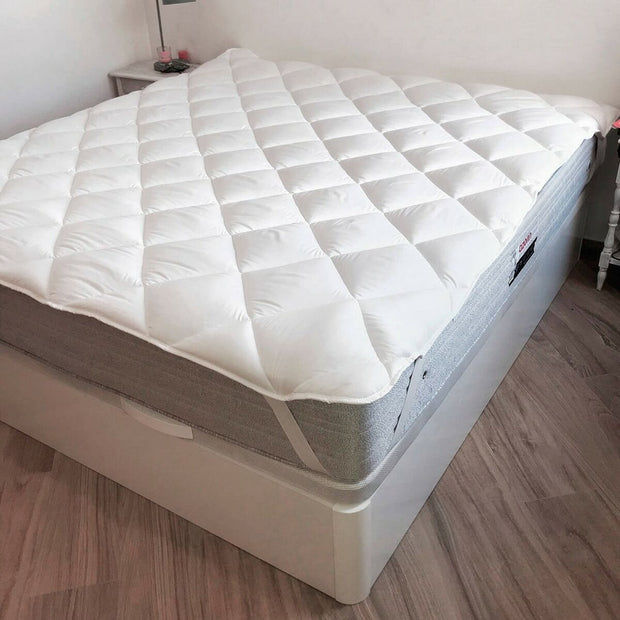 Matrasbeschermer Naturals Wit Bed van 150 (150 x 190/200 cm)