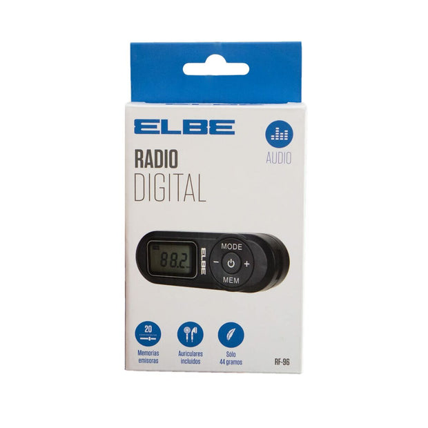 Portable Digitale Radio ELBE RF96 Zwart FM Mini